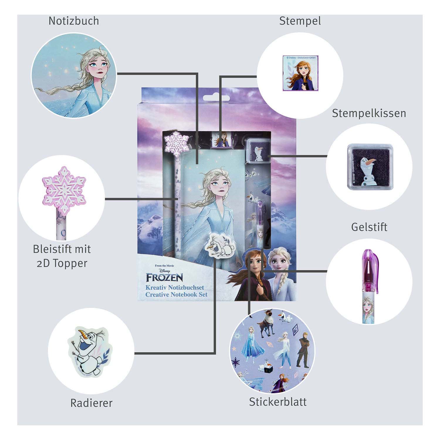 Disney Notizblock-Set Frozen - 7-tlg.