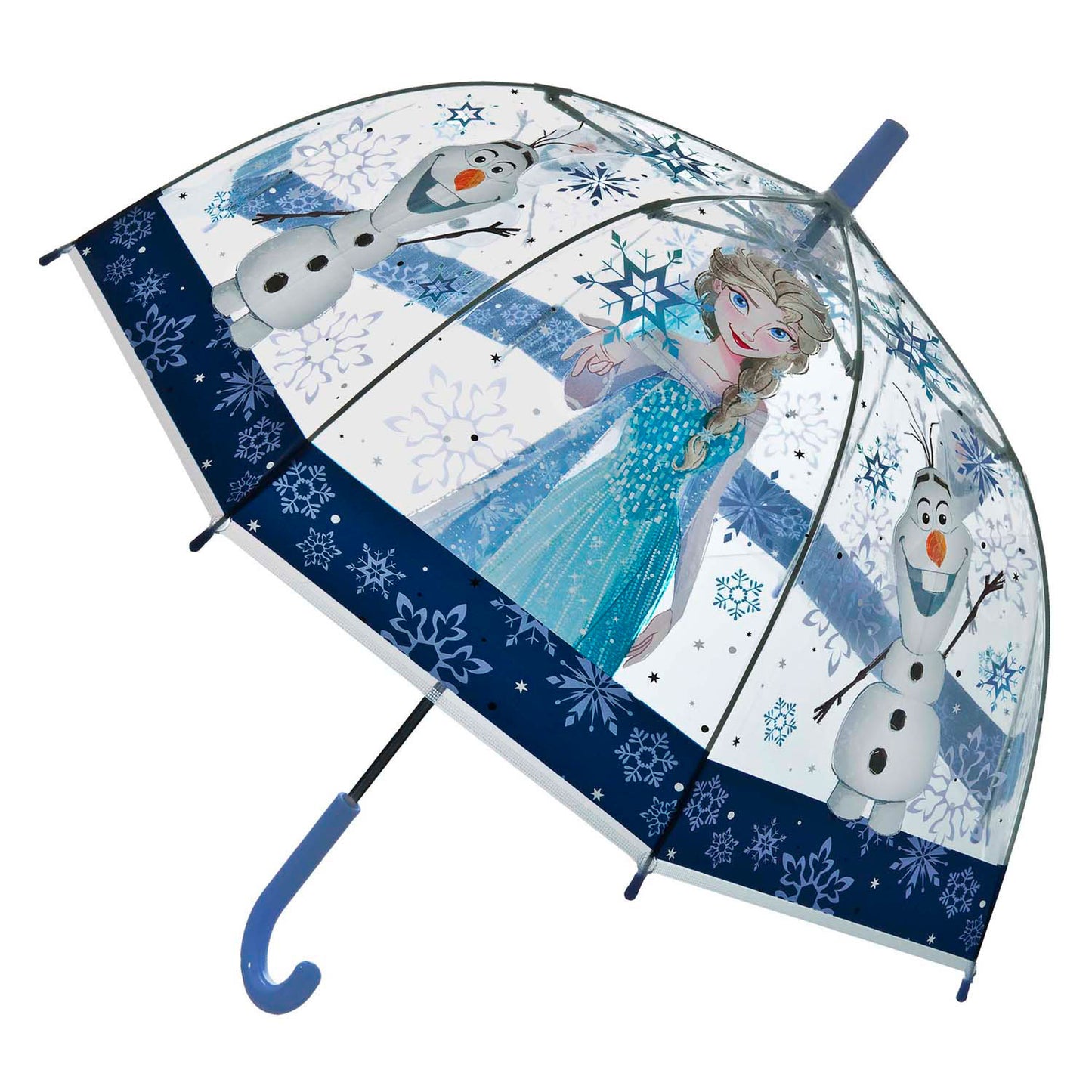 Undercover transparenter Regenschirm eingefroren