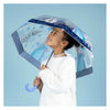 Undercover transparenter Regenschirm eingefroren