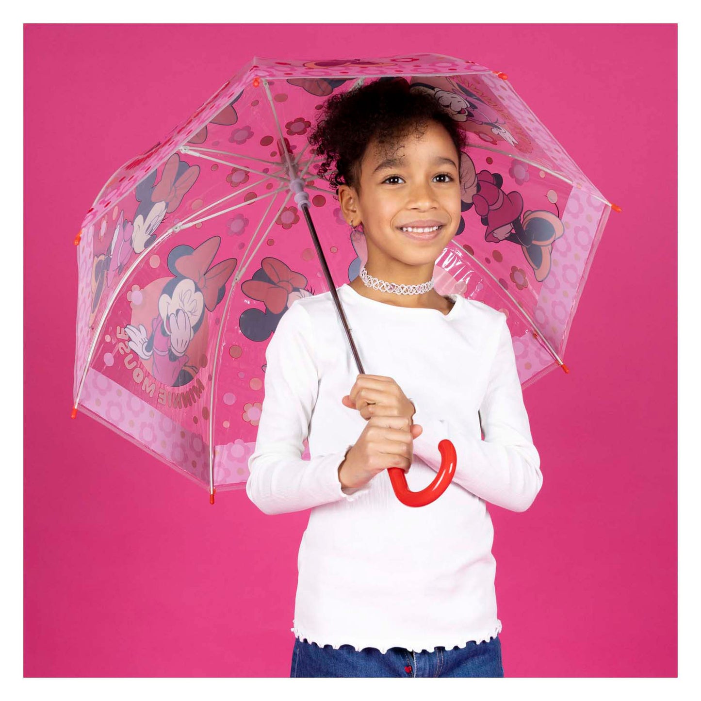 Undercover transparenter Regenschirm Minnie Maus