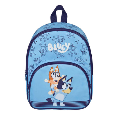 Rucksack mit Vordertasche blau