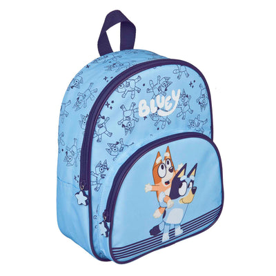 Rucksack mit Vordertasche blau