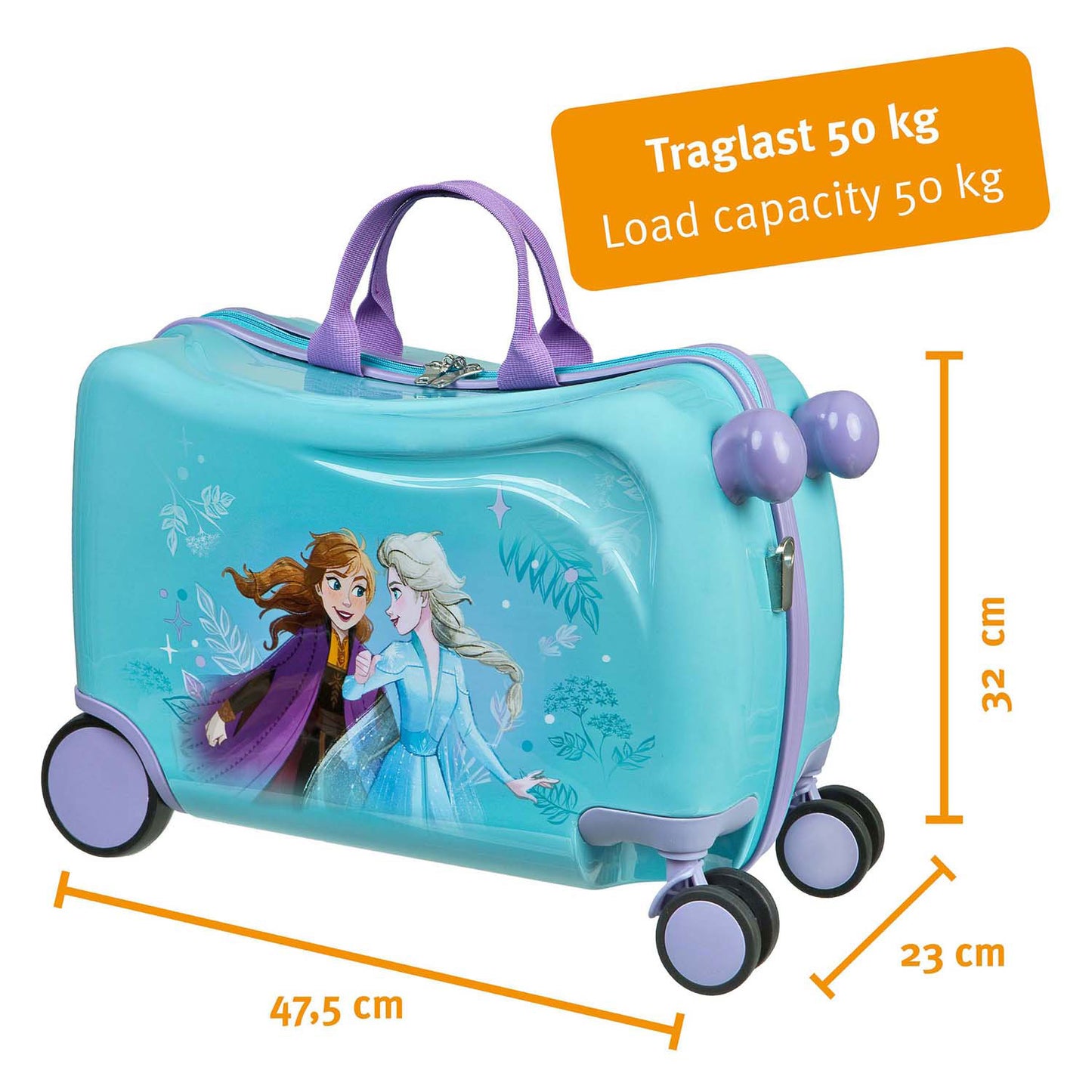 Disney Trolley-Koffer eingefroren