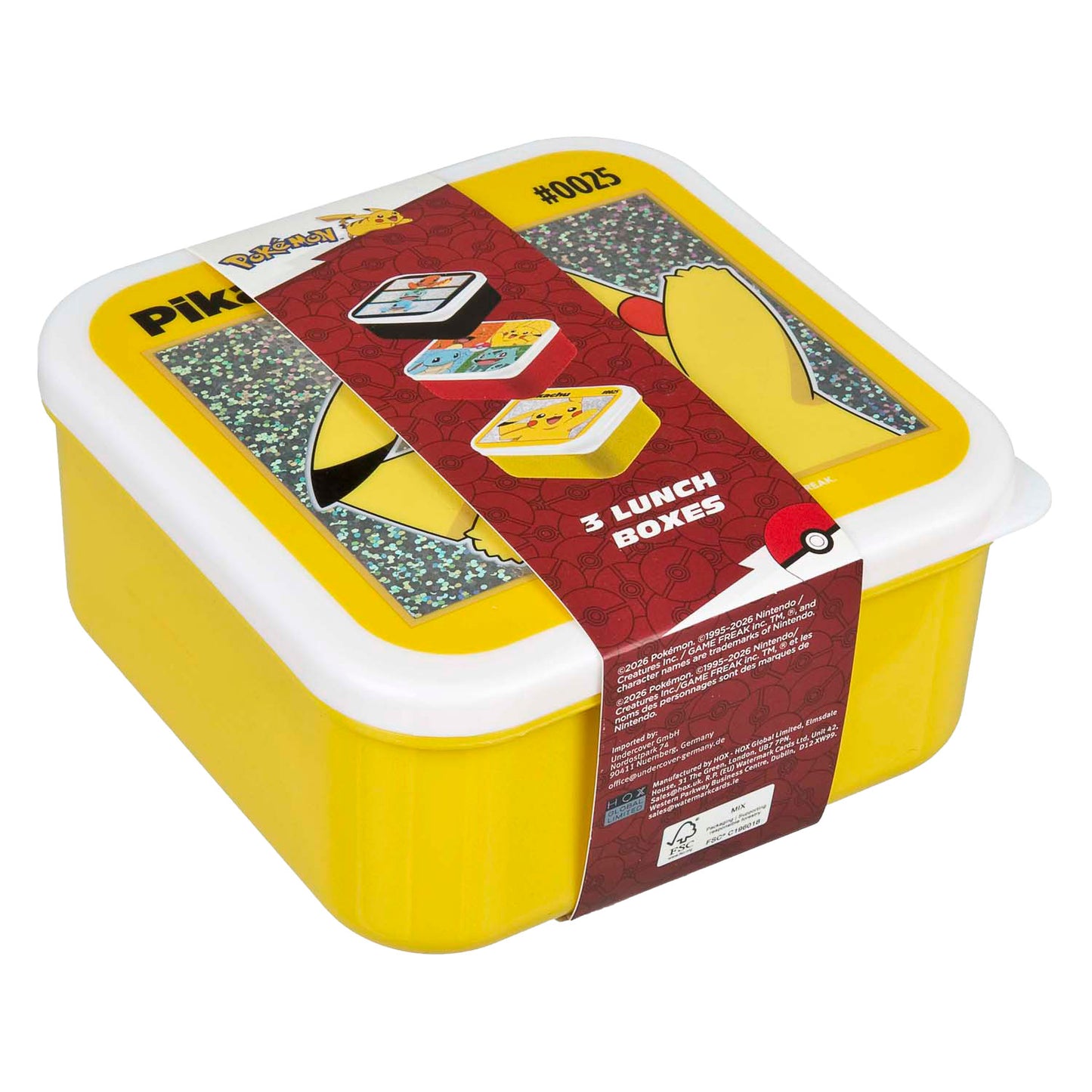 Undercover Snackboxen Pokémon – 3 Stück.