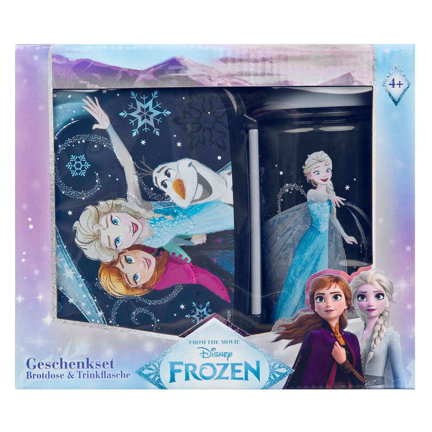 Undercover Lunchbox- und Trinkbecher-Set gefroren