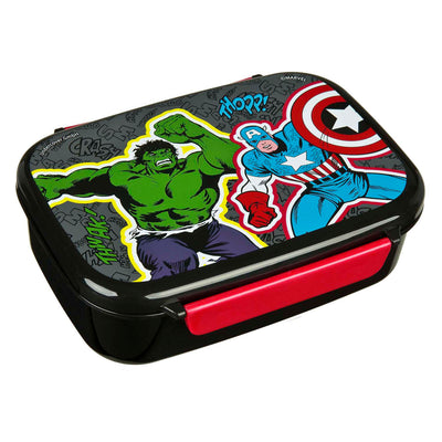 Undercover-Lunchbox mit Einsatz Marvel Avengers