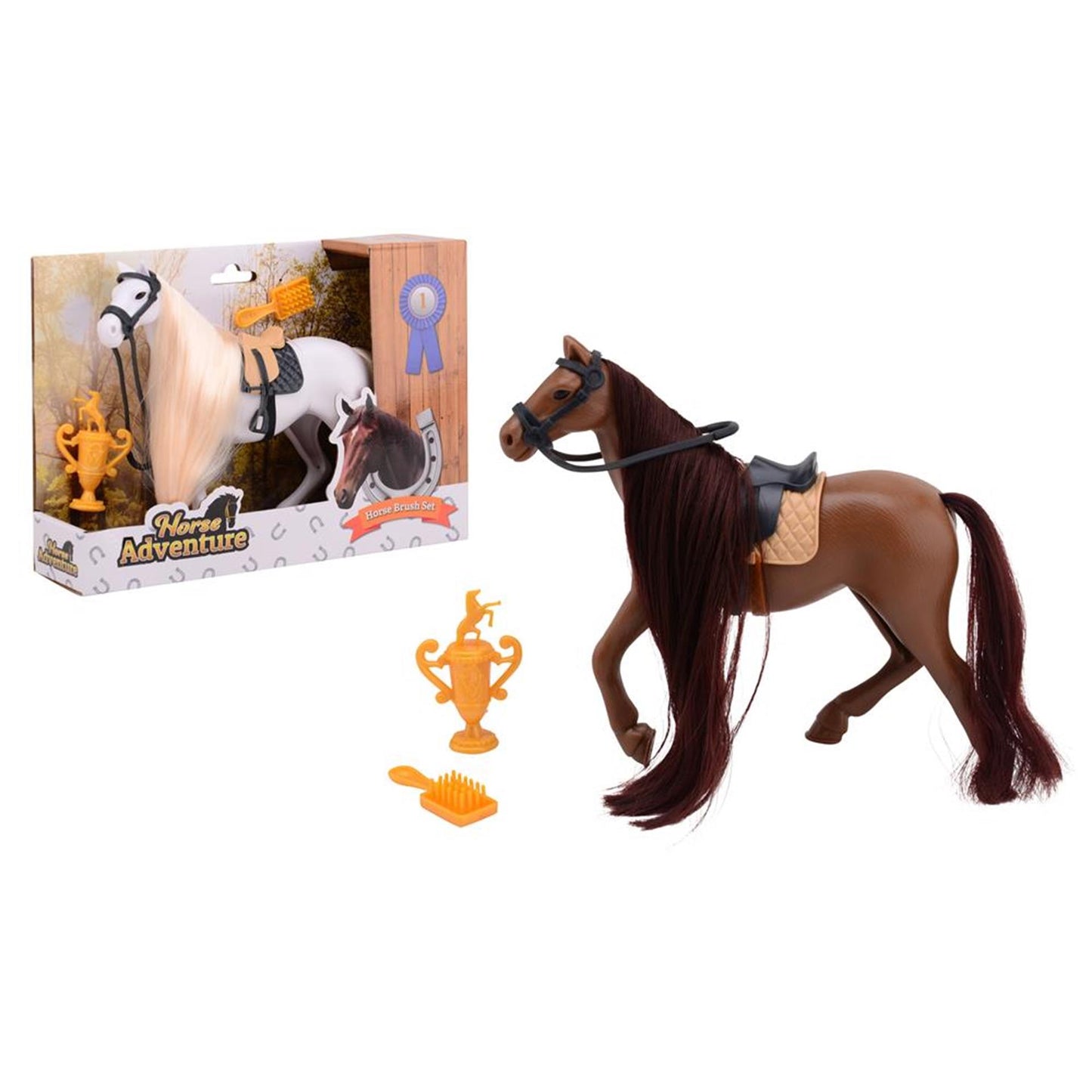 Johntoy John Toy Bürstenpferd-Set groß