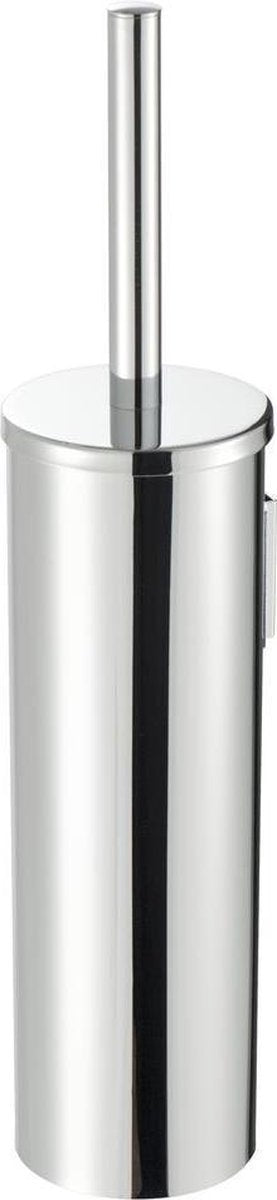 Geesa Nemox Toilettenbürste mit Halter – schwarzer Bürstenkopf – Chrom
