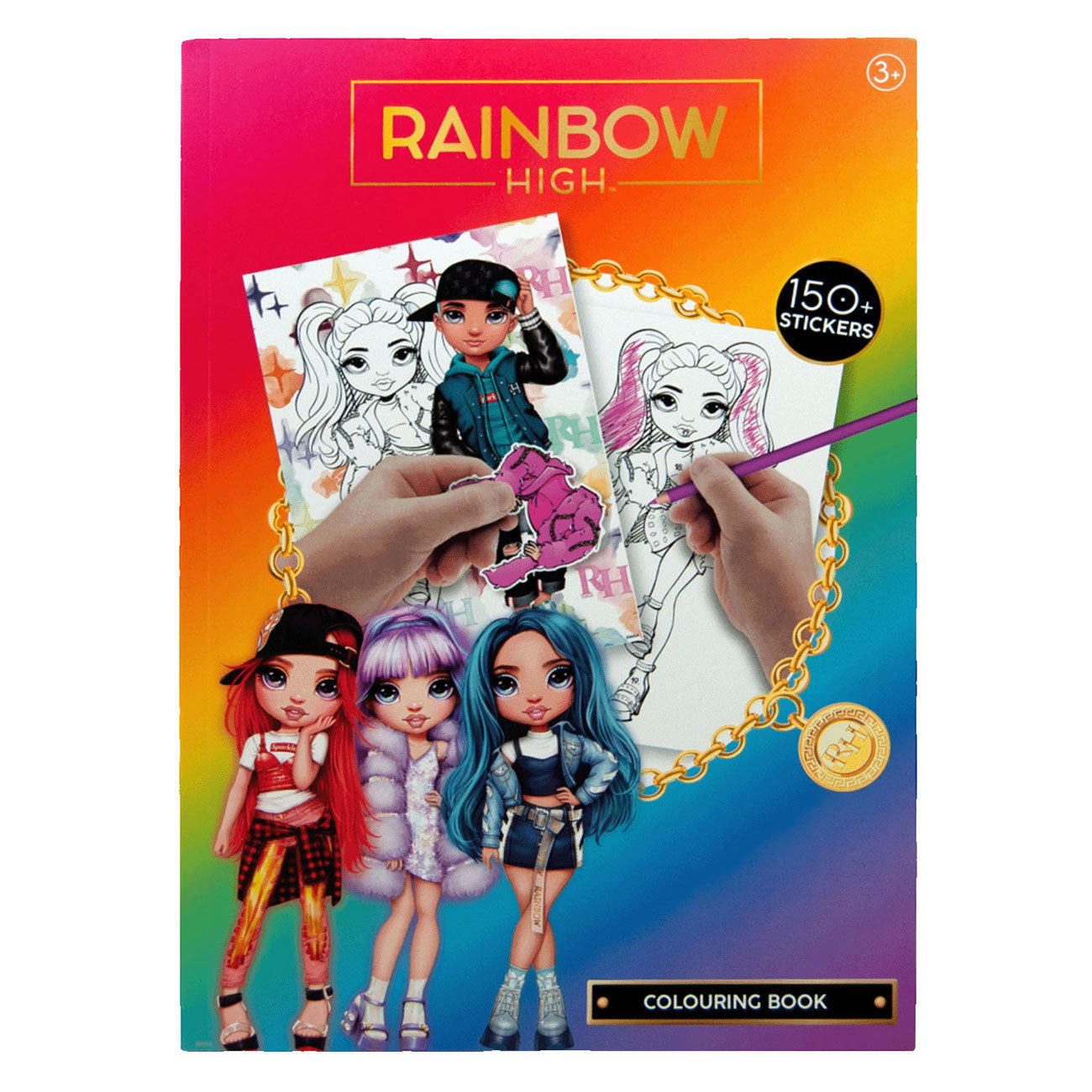 Regenbogen hoher Regenbogen -Hochmalbuchbuch