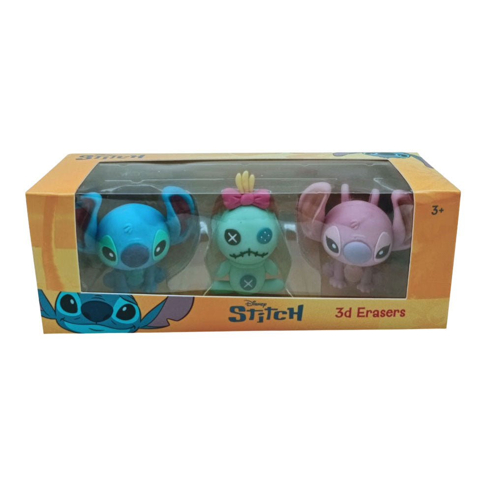 Disney Stitch 3D-Figuren-Radiergummis, 3-tlg.