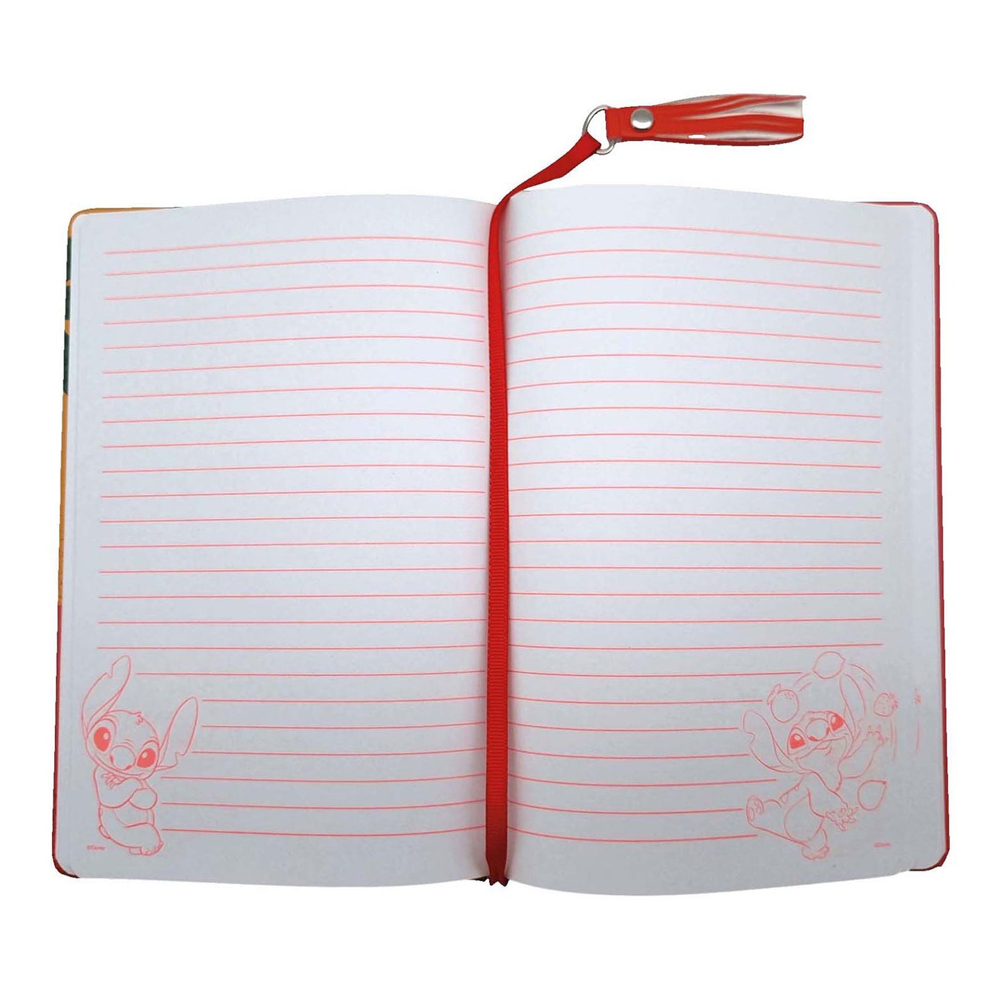 Stitch-Notizbuch mit glitzernder Wassermelone