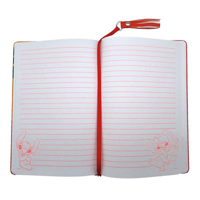 Stitch-Notizbuch mit glitzernder Wassermelone
