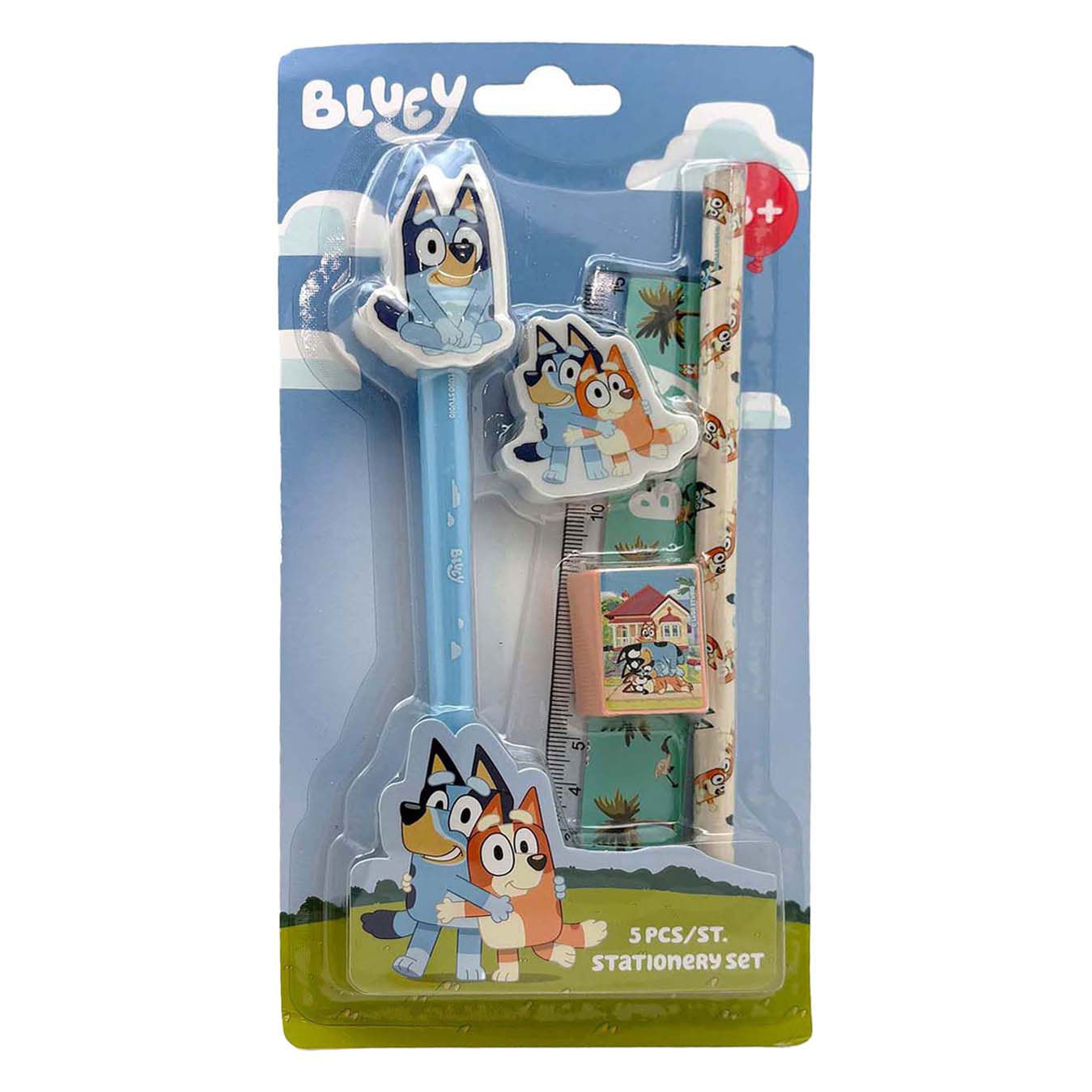 Bluey Schreibset - 5-tlg.