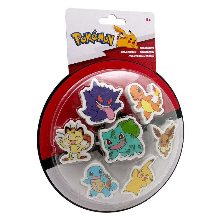 Pokémon-Pokemon-Radiergummi-Set, 7-tlg.