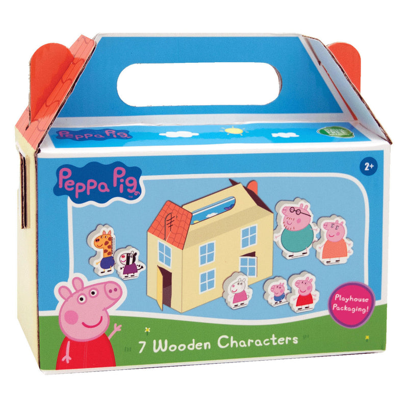 Peppa Wutz Holzspielfiguren-Set – 7-teilig.