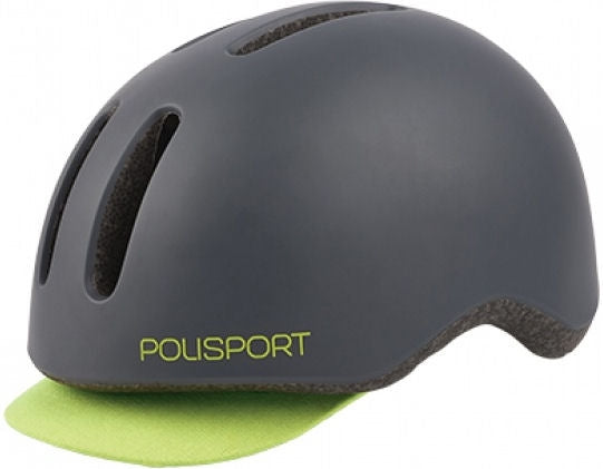 Polisport-Helmpendler Mattgrau Fluo gelb L 58-61 cm