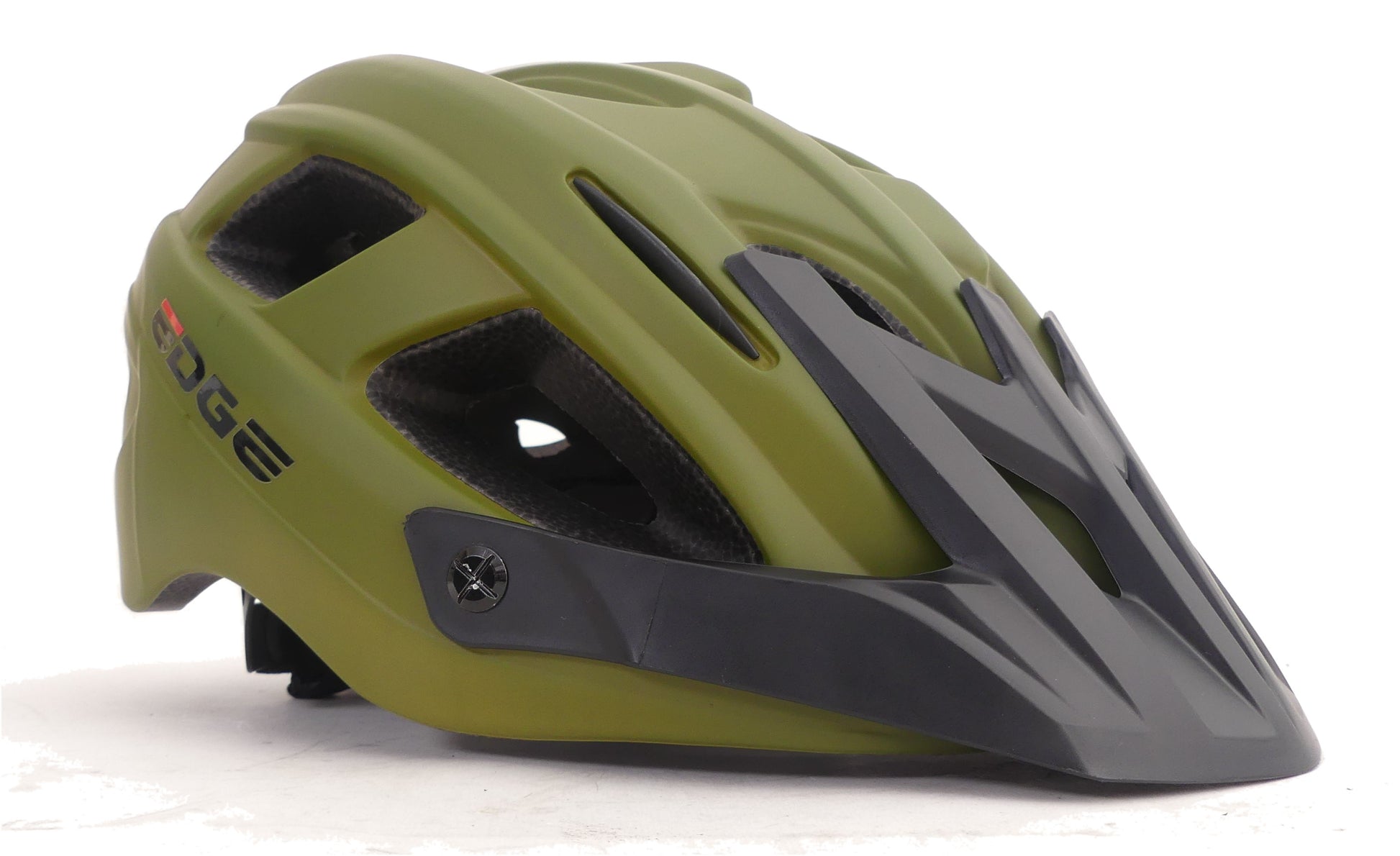 Fahrradhelmkante Kantabria groß (58-61 cm) - Mattegrün