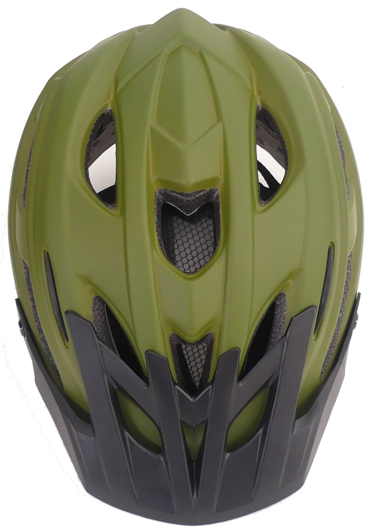 Fahrradhelmkante Kantabria groß (58-61 cm) - Mattegrün