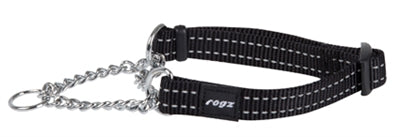 Rogz für Hunde Schlange Halbschallkragen schwarz