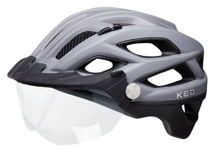 Fahrradhelm KED Covis Lite L (55-61cm) - grau schwarz matt