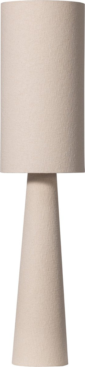 Woood Loft-Stehleuchte – Metall-Bouclé – Natur – 130 x ø30 cm