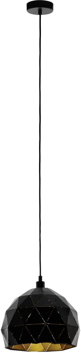 Eglo Roccaforte – Hängelampe – E27 – ø30 cm – Schwarzgold