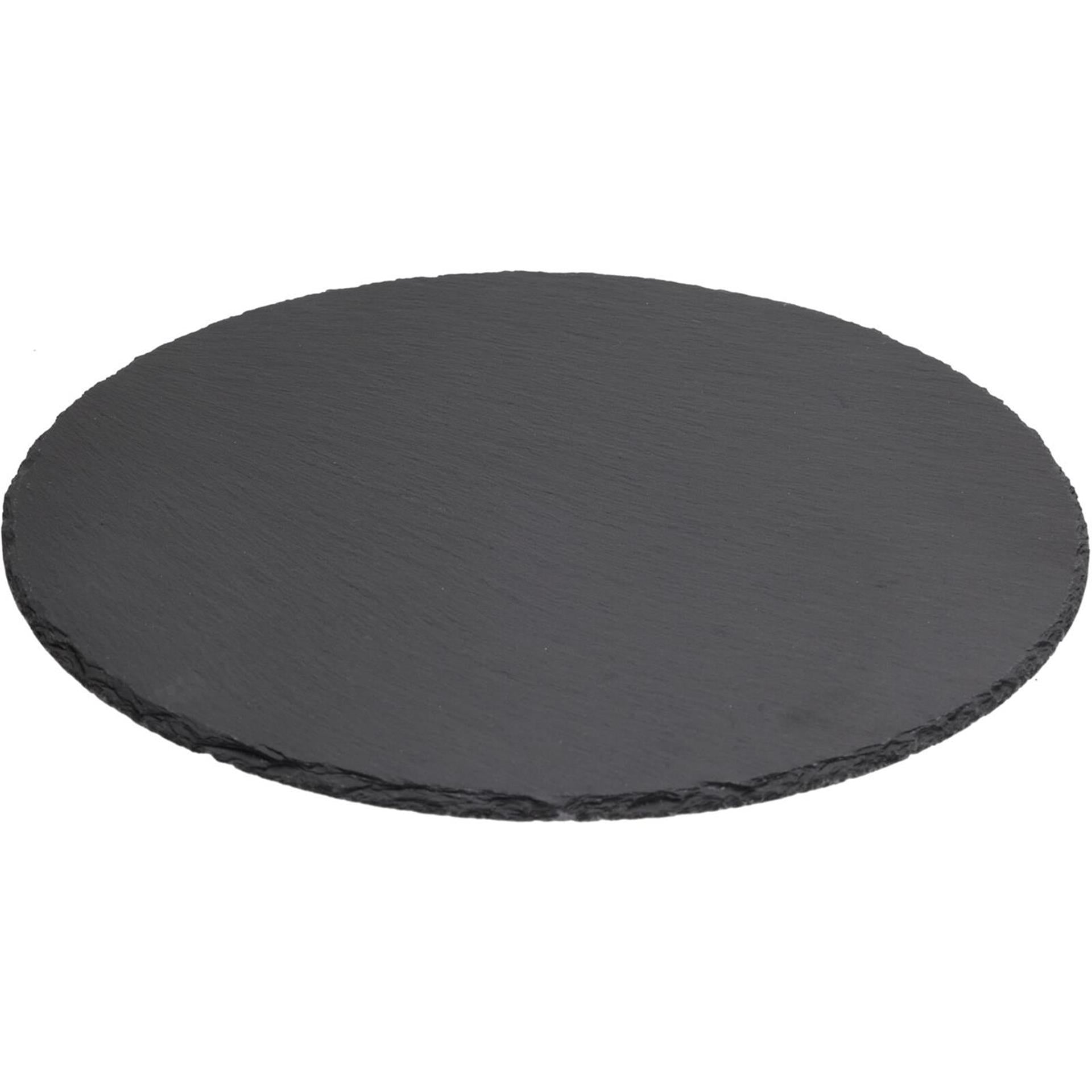 Excellent Houseware Servierplatte aus Schiefer ø28cm
