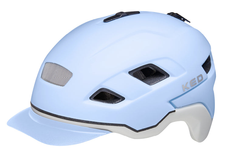 Fahrradhelm KED Berlin L (56-61cm) - hellblau aschematt