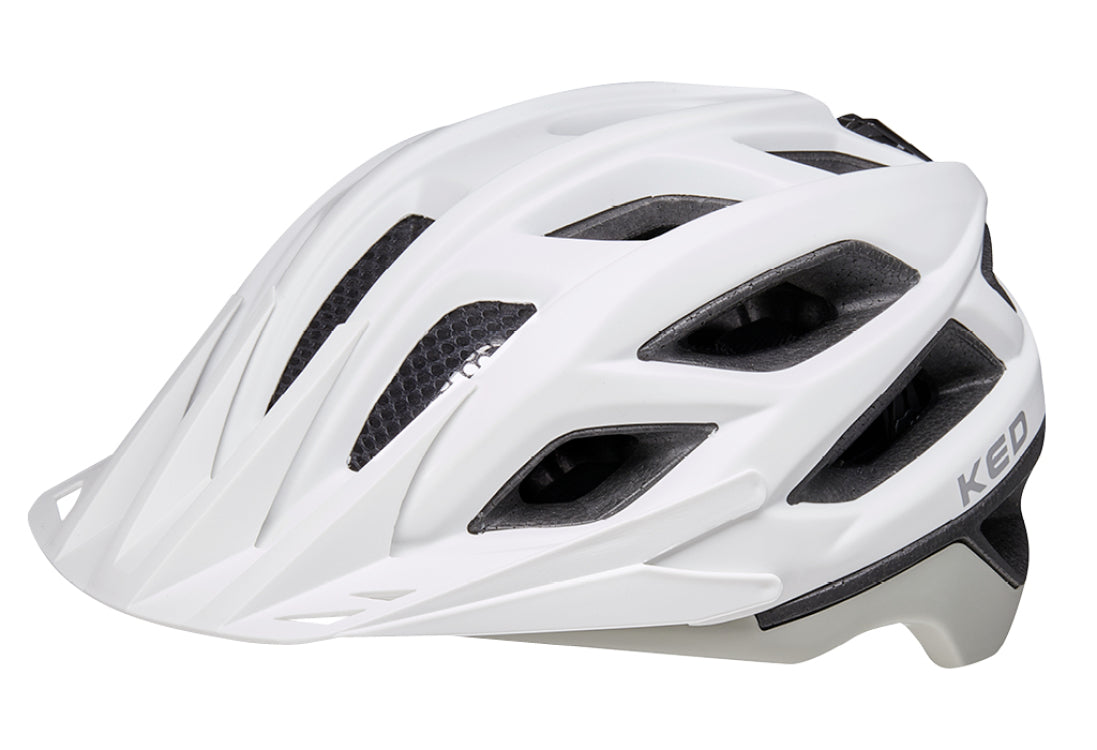 Fahrradhelm Begleiter L (55-61 cm) - Weißer Asche Matt