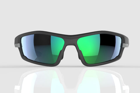Sonnenbrille Mirage Sport mit 3 Paar Gläsern - Schwarz/Grau