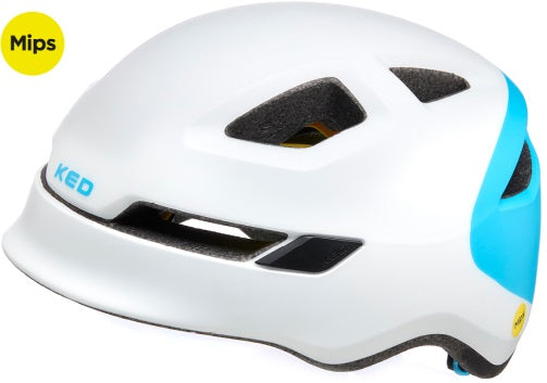 Fahrradhelm Pop Mips - klein (48-52 cm) - Weißblau