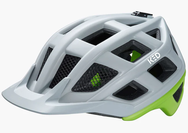 Fahrradhelm Ked Crom XL (60-64 cm) - graues weiches grünes Matt