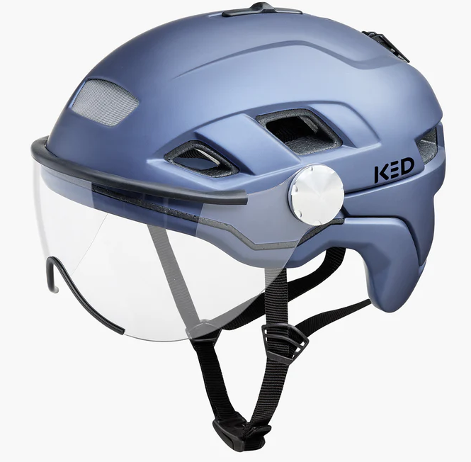 Fahrradhelm Ked B-Vis X-Lite M (52-58 cm) -blau-Metallic Matt