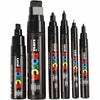 Uni-Posca Posca-Marker, Strichbreite 0,7–15 mm, schwarz, 6 Stück 1 Box