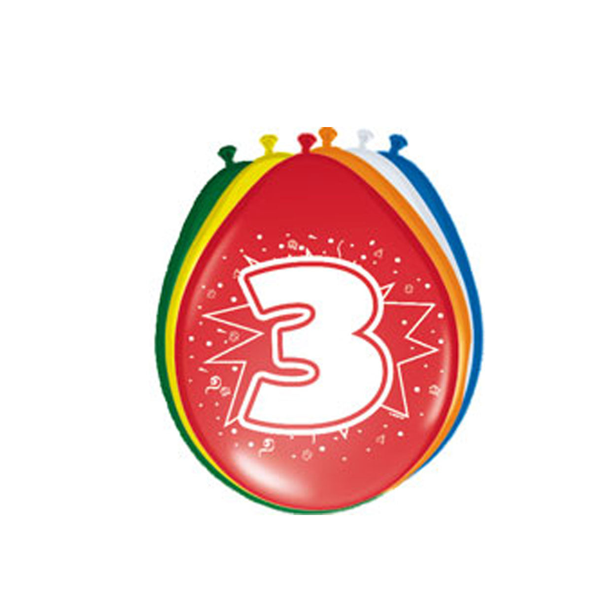 Folat BV Figur Luftballons 3 Jahre, 8..