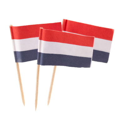 Folat BV Cocktail Sticks Dutch Flag, 50st.