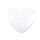 Folat Bv Hart Ballons Weiß, 8st.