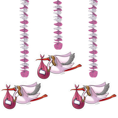 Folat BV Pink Hanging Decoration, 3..