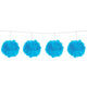 Blauer Pompom Slinger