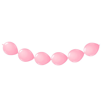 Rosa Knopfballons, 8..
