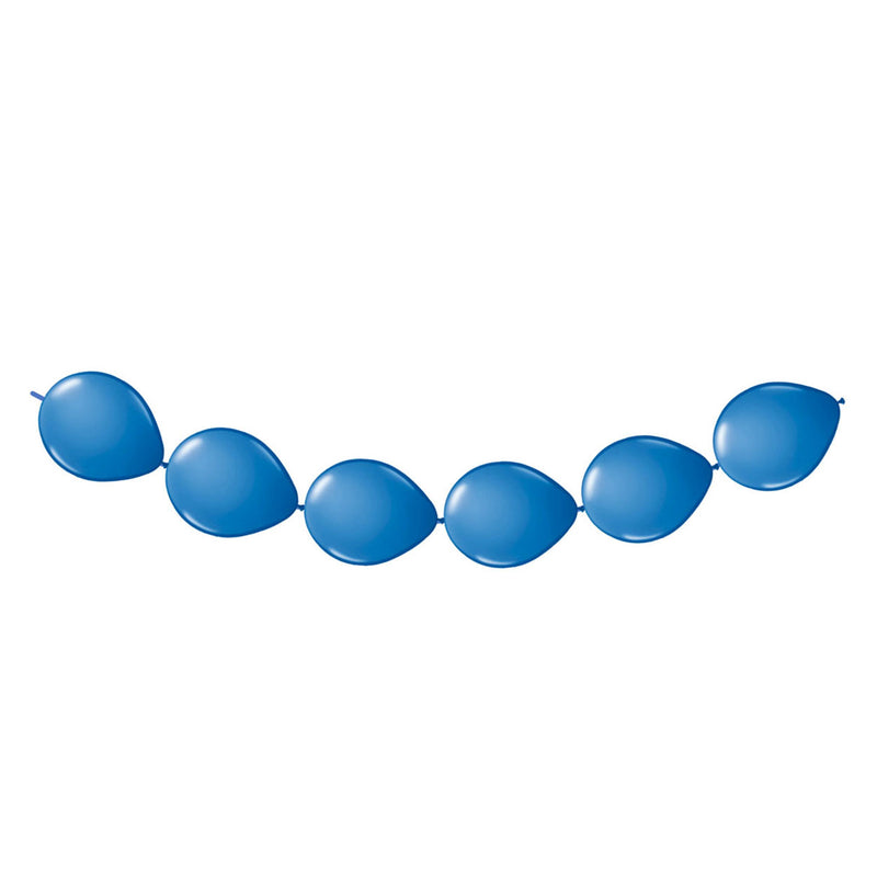 Blaue Knopfballons, 8st.