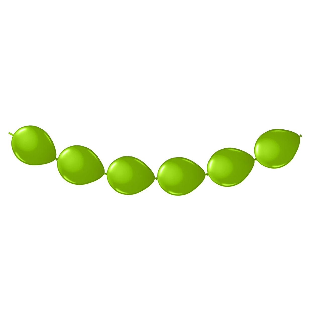 Limettengrüne Knopfballons, 8..