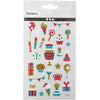 Creativ Company Glitzeraufkleber, Geburtstag, Blatt 10x16 cm, 1 Blatt