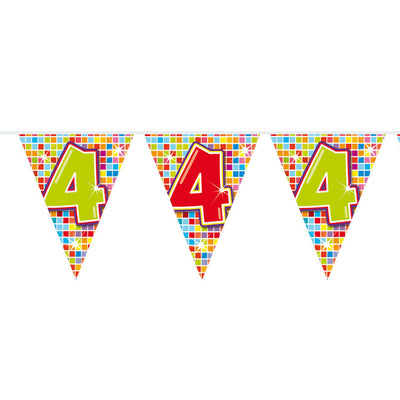 Mini -Flag -Linienblöcke 4 Jahre, 3mtr.