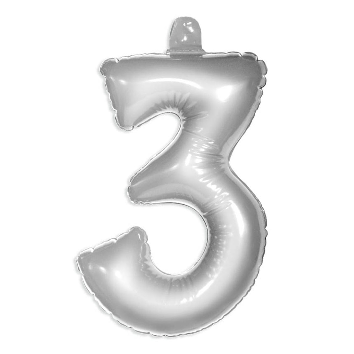 Figurenballon 3 Silber