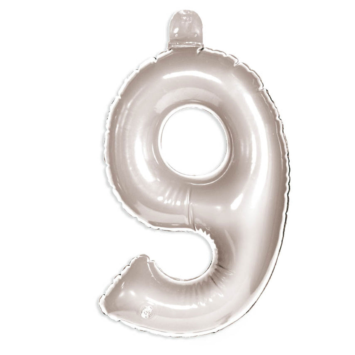 Figurenballon 9 Silber