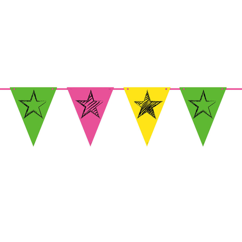 Neon Party Flag -Linie