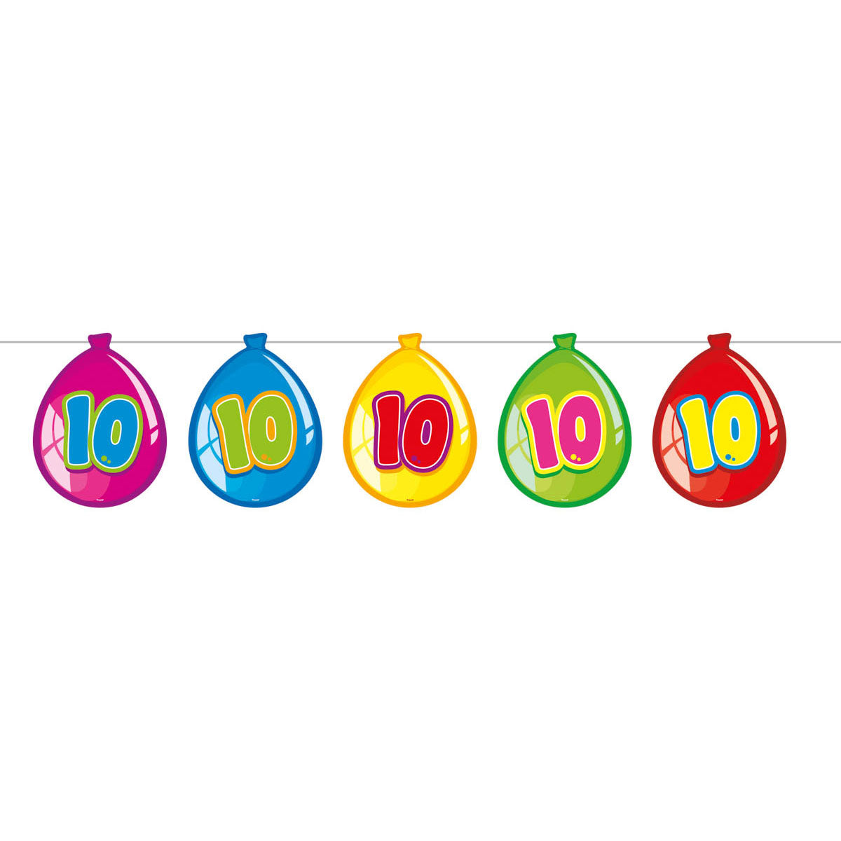 Flag -Linie Luftballons 10 Jahre, 10mtr.