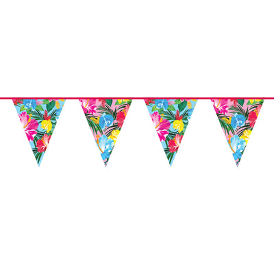 Flag -Linie tropische Blüten, 10mtr.