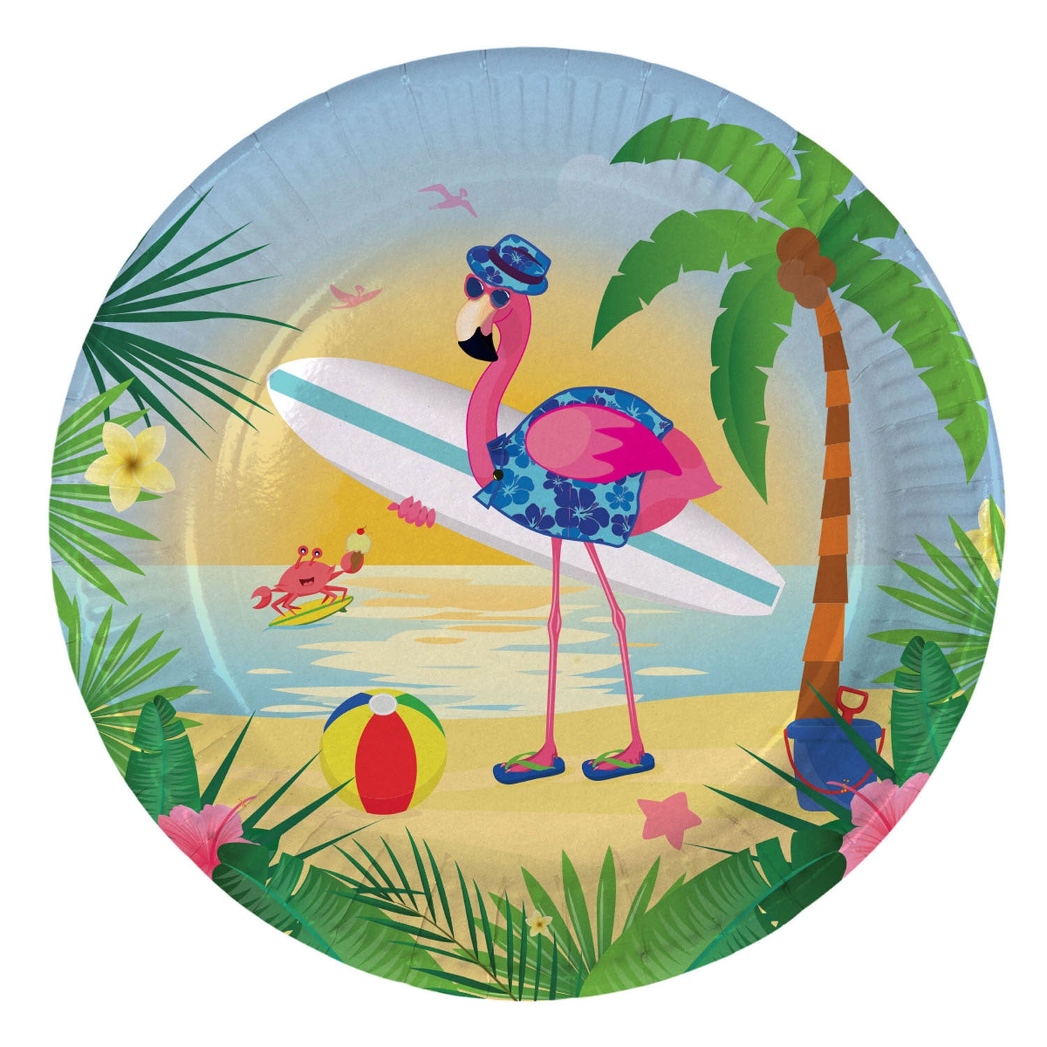 Flamingo -Zeichen, 8st.